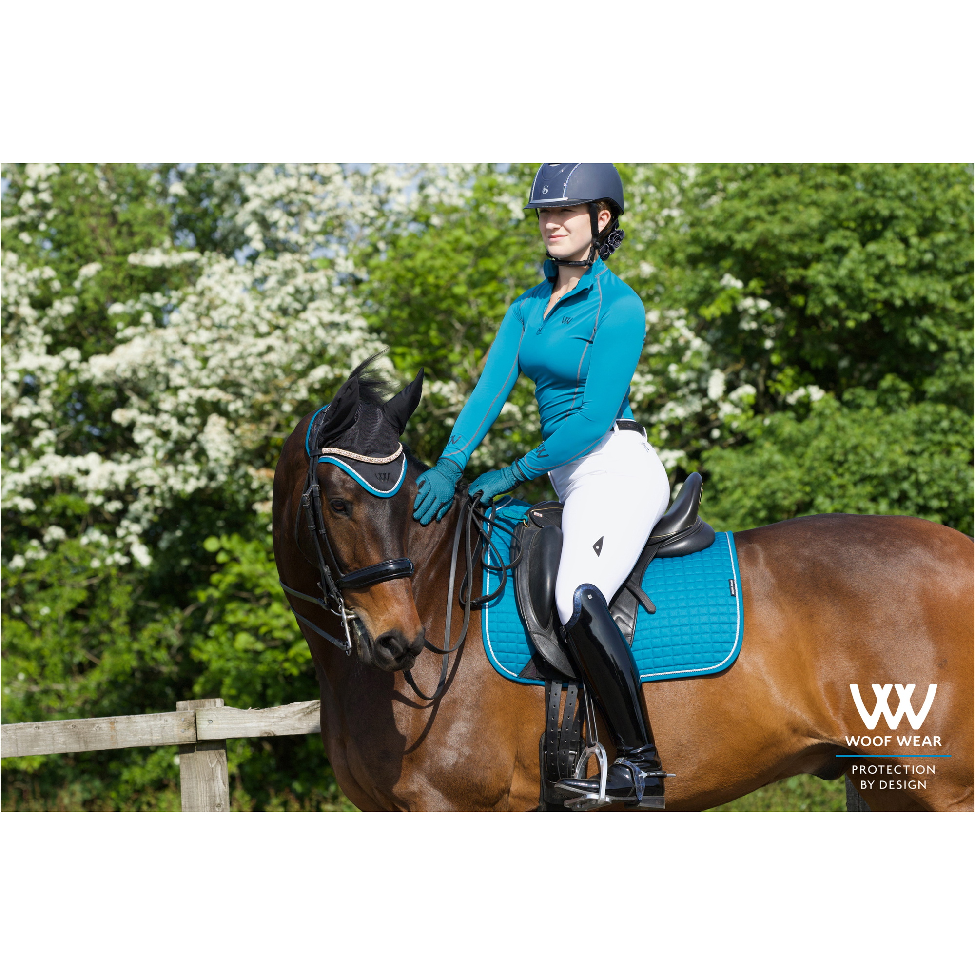 Woof Wear Womens Performance Riding Shirt WA0001 - Ocean